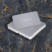 白ミニマルと青灰色のアポイントメントカード 予約カード