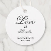 白ミニマルと黒結婚の フェイバータグ (正面)