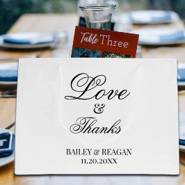 白ミニマルと黒結婚の ラージペーパーバッグ