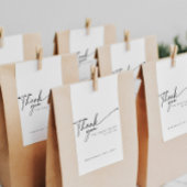 白ミニマルエレガント黒お願い フェイバータグ