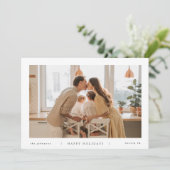 白ミニマルモダン黒の写真 シーズンカード (スタンド正面)