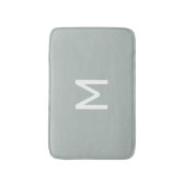 白ミニマルモノグラムオングレー バスマット (正面縦)