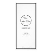 白ミニマル印の価企業の値一覧 ラックカード (正面)