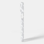 白ミニマル幾何学模様の電話ケース Case-Mate iPhoneケース (裏面 / 左)