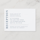 白ミニマル式モダン披露宴 エンクロージャーカード (正面)