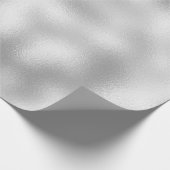 白ミニマル真珠の灰色シルバーアーバングラス ラッピングペーパー (角)