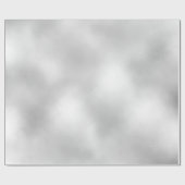 白ミニマル真珠灰色の銀グリッターガラス ラッピングペーパー (フラット)