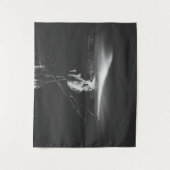 白ミニマル紅滝 タペストリー (正面)