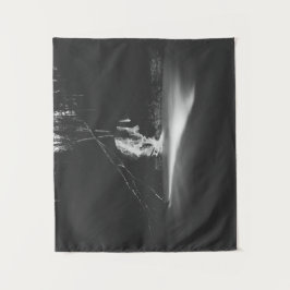 白ミニマル紅滝 タペストリー