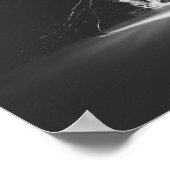 白ミニマル紅滝 ポスター (角)