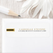 白ミニマル色および金ゴールドグリッター幾何学的デザイン ラベル (インサイチュ)