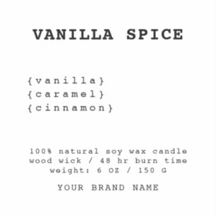 白ミニマル蝋燭札 シール