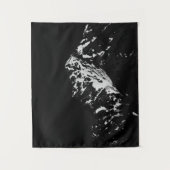 白ミニマル雪の山 タペストリー (正面)