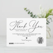 白ミニマル黒スクリプトお客様ありがとう (スタンド正面)