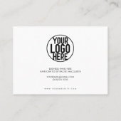 白ミニマル黒スクリプトお客様ありがとう 名刺 (裏面)