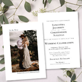 白ミニマ結婚リストの縦写真を結婚撮る 招待状