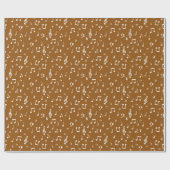 白ミュージカル包装紙 ラッピングペーパー (フラット)