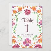 白メキシコフローラ結婚フィエスタの表番号 (裏面)