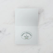 白メリーいクリスマスツリー雪の結晶オーナメント シーズンカード (内部)