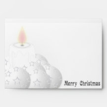 白メリーのクリスマス封筒