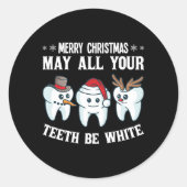 白メリー歯歯科の歯科医でよろしい ラウンドシール (正面)