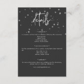 白モダンいガーデニスオンブラックスパークル詳細 エンクロージャーカード (正面)