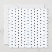 白モダンいクリスマスツリーモノグラムフォーフォト シーズンカード (裏面)