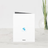 白モダンいクリスマスツリー シーズンカード (裏面)