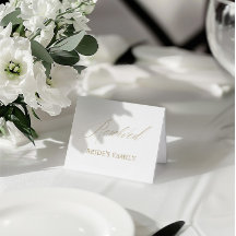 白モダンい結婚予約テーブルのテント記号