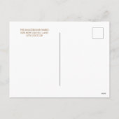 白モダンい2フォトクリスマスダッシングスノー シーズンポストカード (裏面)