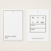 白モダンつるラベル (正面&裏面)