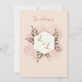 白モダンとエレガントピンクの招待 招待状 (裏面)