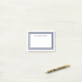 白モダンとトリプルネイビーブルー縁ど ポストイット (デスク上)