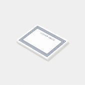 白モダンとトリプルネイビーブルー縁ど ポストイット (アングル)