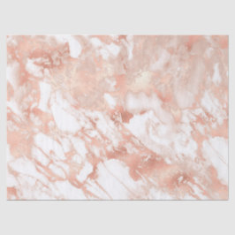 白モダンとバラの金ゴールド大理石パターン 薄葉紙