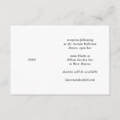 白モダンとワインのチューリップ結婚の エンクロージャーカード (正面)