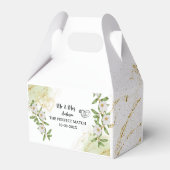 白モダンと緑の水彩夫妻 フェイバーボックス (裏面サイド)