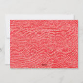 白モダンと赤のドードルクリスマスフレームの写真 シーズンカード (裏面)