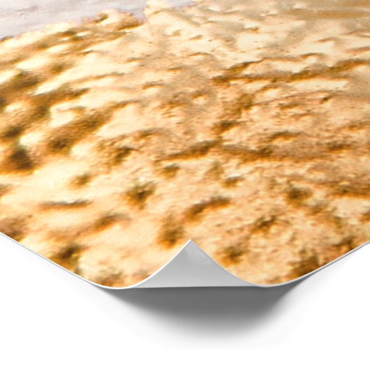 白モダンと金ゴールドのブ色彩の鮮やかラシの背景 ポスター (角)