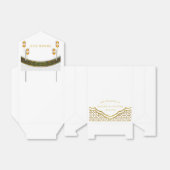 白モダンと金ゴールドイスラーム結婚ズ フェイバーボックス (折り畳みなし)