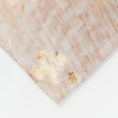 白モダンと金ゴールド絵を描ブラシの背景テクスチャ フリースブランケット (角)