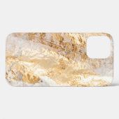 白モダンと金ゴールド絵を描ブラシの背景テクスチャ Case-Mate iPhoneケース (裏面 (横))