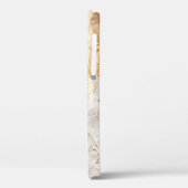 白モダンと金ゴールド絵を描ブラシの背景テクスチャ Case-Mate iPhoneケース (裏面 / 左)