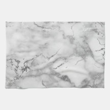 白モダンと銀の大理石模様