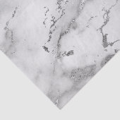 白モダンと銀の大理石模様 薄葉紙 (詳細)