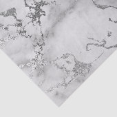 白モダンと銀の大理石模様 薄葉紙 (詳細)