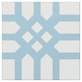 白モダンと青の幾何学的パターン ファブリック (クローズアップ)