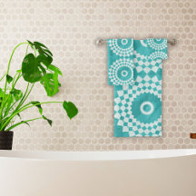 白モダンと青の曼荼羅