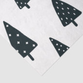 白モダンと黒のスカンジナビアのクリスマスツリー 薄葉紙 (詳細)