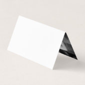 白モダンと黒の写真日付カードを保存 名刺 (裏面)